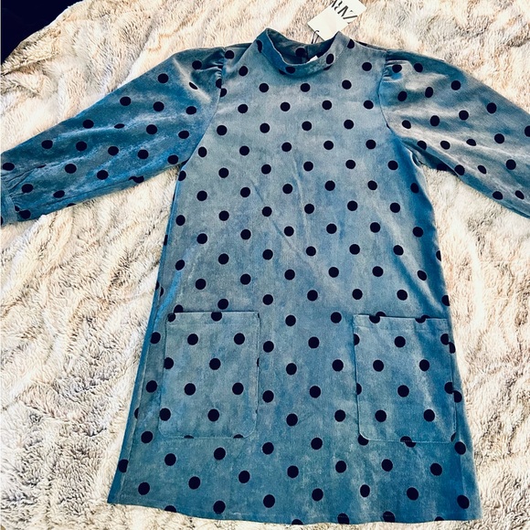 NWT Zara Polka Dot Shift Dress - Picture 6 of 8